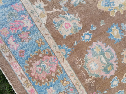 9.2 x 12.2 Large turkish oushak rug - new oushak rug, large living room rug hand knotted rug