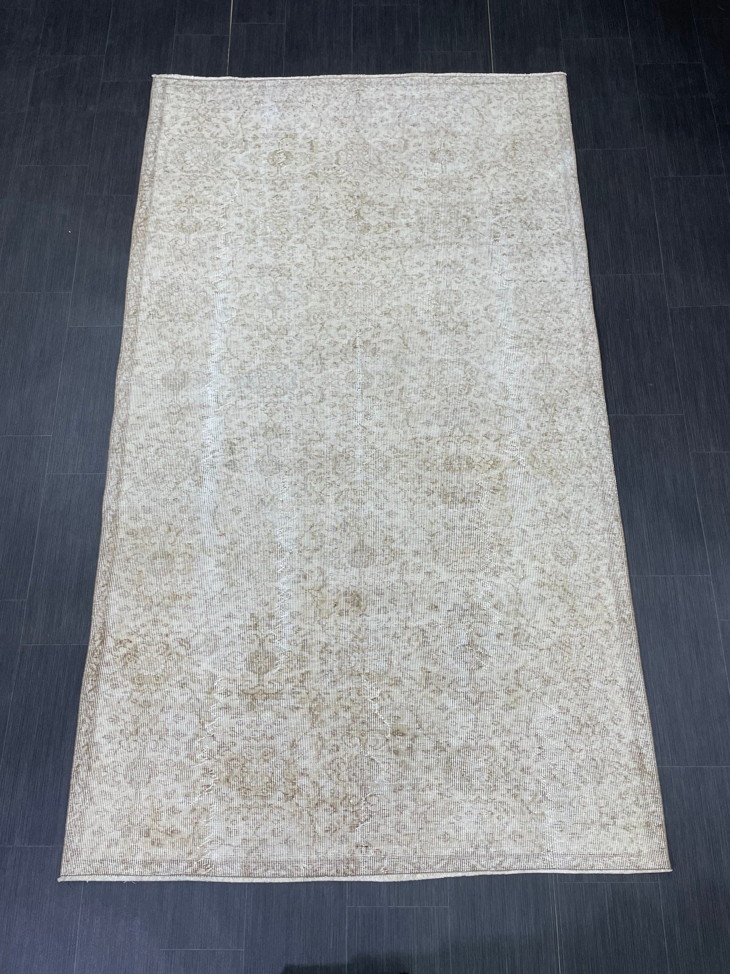 Muted Vintage Rug TURKISH Distressed Rug Vintage 5 x 8.4 Rug Oushak Rugs Muted Rug Turkish Oushak Rug, Vintage Oushak Rug Wool Rug