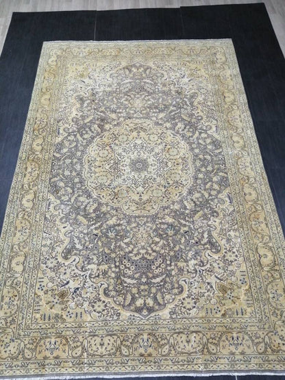 9.9 x 6.5 Large  OUSHAK RUG TURKISH Oushak Rug Vintage Oushak quality Rug Vintage Runner Rug Wool Oushak Rug Hand Made Rugs Vintage  Rug