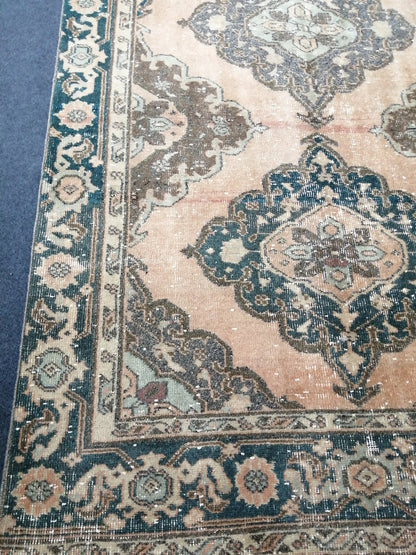 Hand Knotted Runner Rug Turkish Runner 4.2 x 13 Rug Vintage Runner Rug Hallway Runner Rug Kitchen Runner Rug Wool Runner Rug Wool Oushak Rug