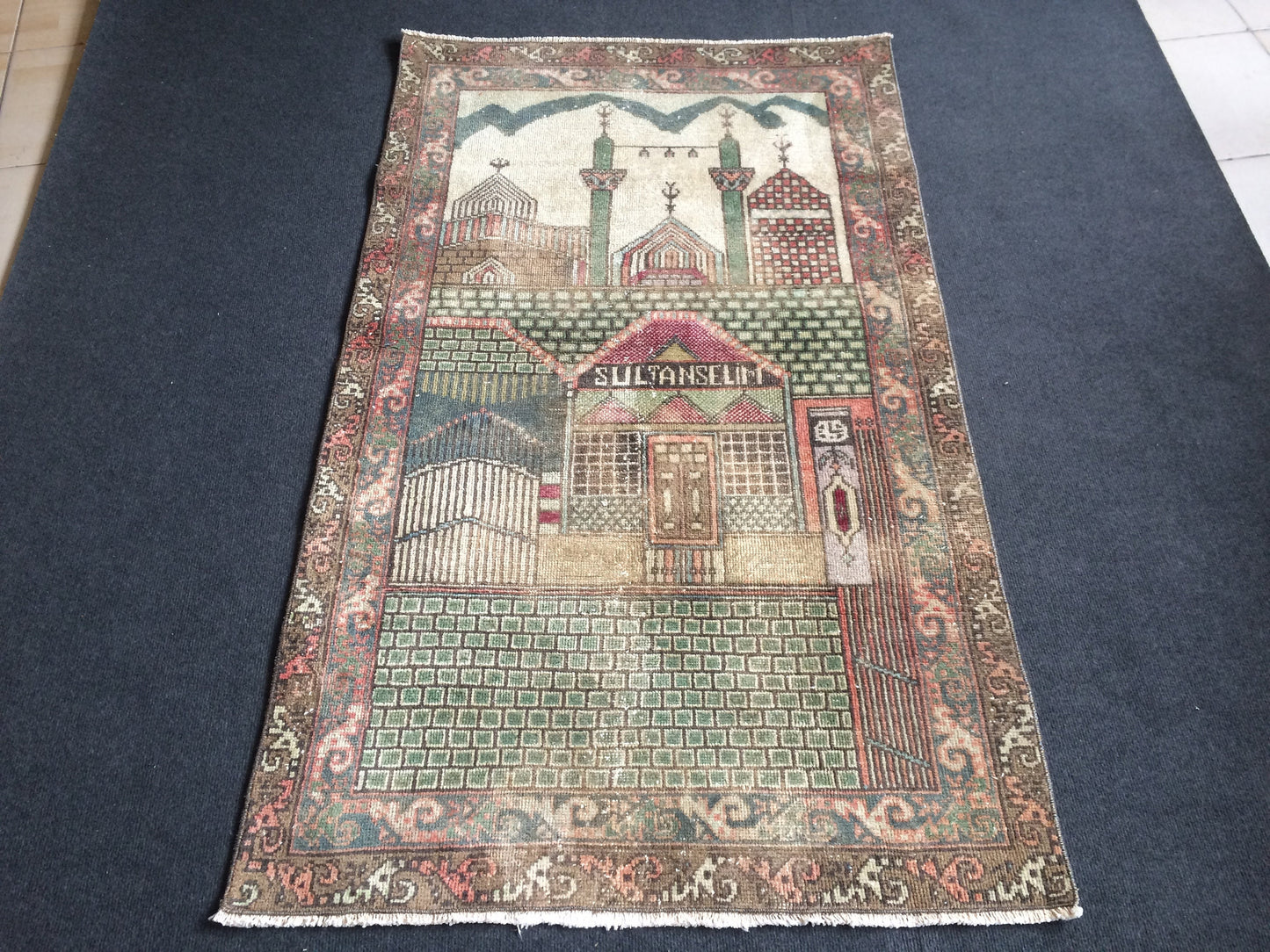 Rugs, Tapestry  Rug, Konya Mevlana Rug, Rumi  Rug, Bohemian Rug, Rug Runner, Turkish Rug, Farmhouse Rug, Vintage Rug, Wool rug