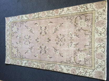 Turkish Rug, Oushak Rug, Rustic Oushak Rug, Wool Oushak Rug, Oushak Runner Rugs, Farmhouse Rug, Vintage Rug, Minimalist Rug, Hand Made Rug