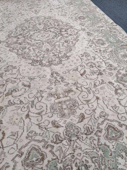 Turkısh rug 9x5'6 vıntage rug, vıntage turkısh rug, hand made rug,wool rug