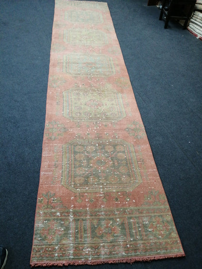 2 6 x 11.4 Oushak Runner Rug Turkish Runner Rug Vintage Runner Rug Hallway Runner Rug Kitchen Runner Rug Wool Runner Rug Wool Oushak Rug