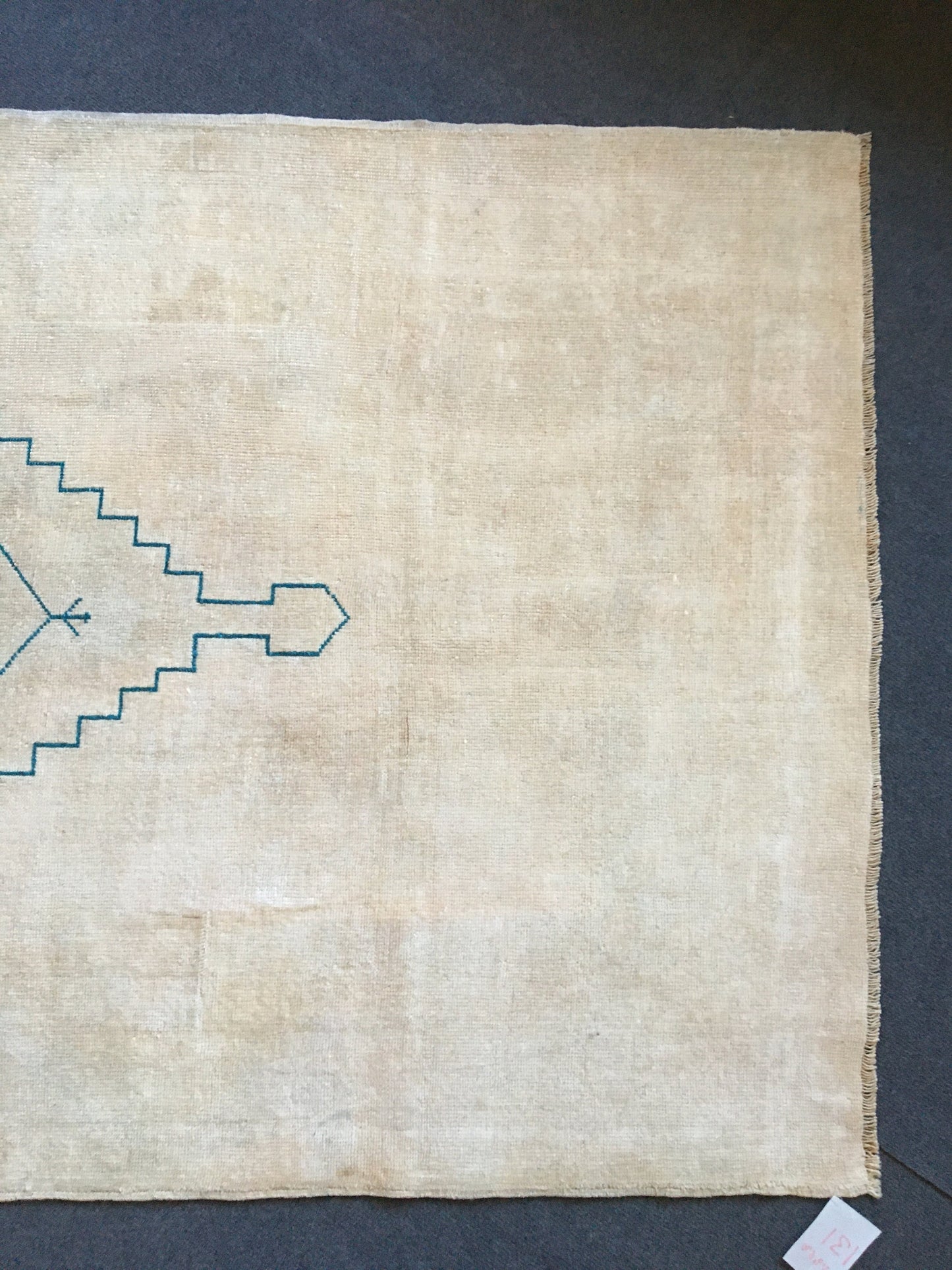 4x7 feet natural muted soft colors wool rug, large oushak bedroom rug, handmade wide living room floor rug, turkish office rug, bathroom rug