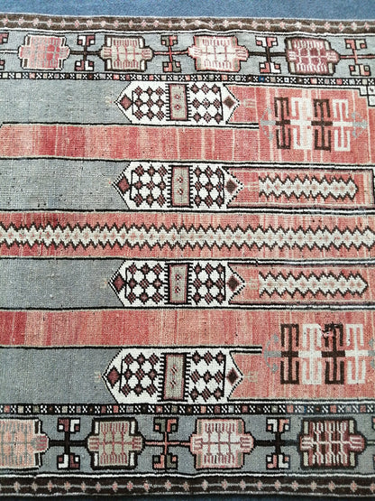 6 x 3.7 Turkish Rug, Vintage Oushak Rug, Oushak Rug, Wool Oushak Rug, Oushak Runner Rugs, Farmhouse Rug, Vintage Rug, Hand Made Rug