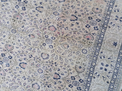 7.8 x 10.10 Vintage turkısh rug, vintage oushak rug, wool anatolian rug