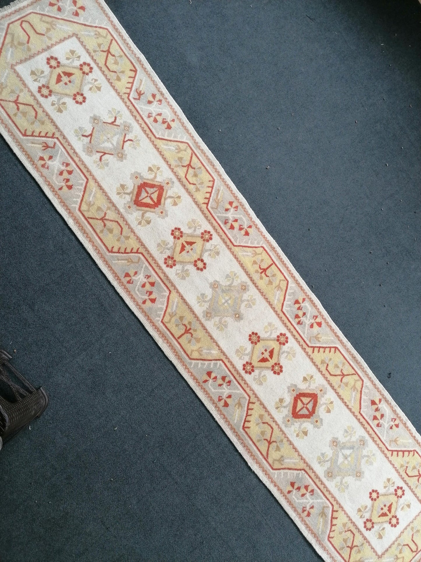 Turkish runner rug, 11'x2'8 runner rug, vintage turkish runer rug, rug, oushak vintage rug, kitchen runner rug,hallway runner rug