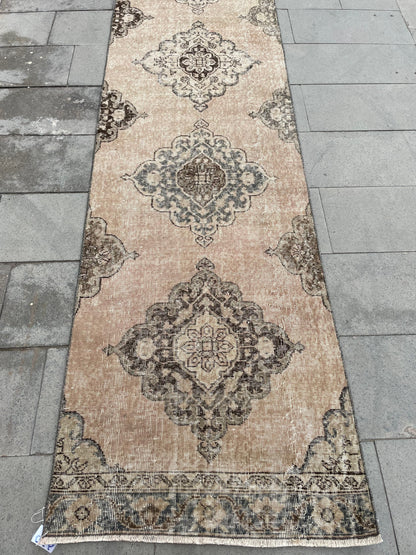 XL Turkish Runner Rug 2.7 x 23.8 ft Vintage Runner Rug Hallway Runner Rug Kitchen Runner Rug Staircase l Runner Rug Extra Long Oushak Runner