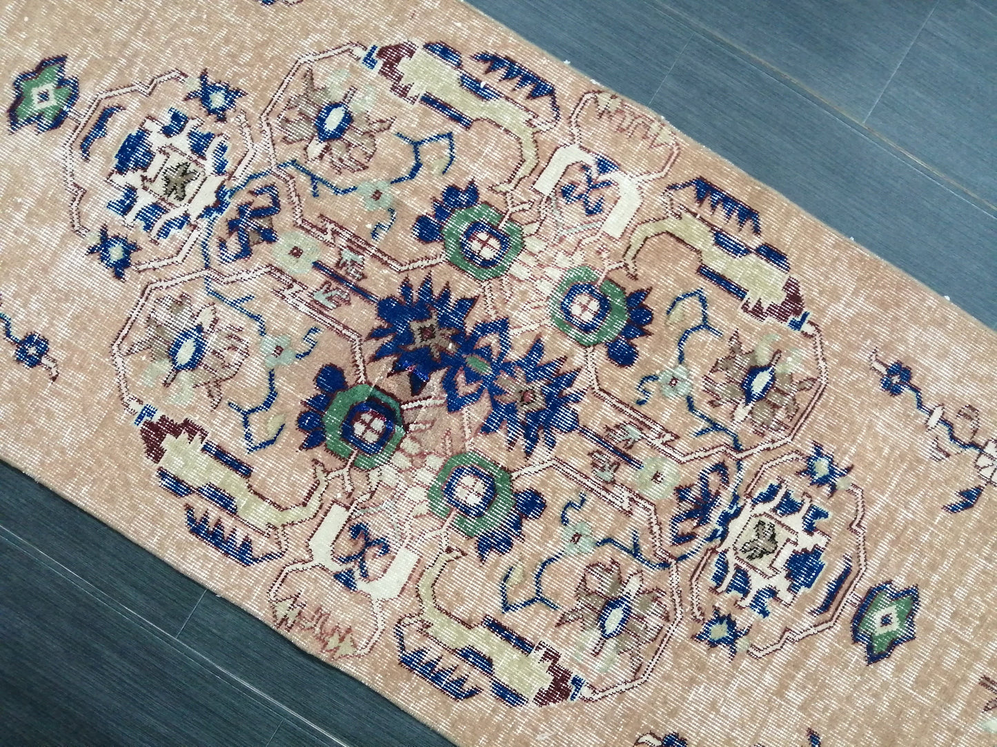 Oushak Runner Rug 2.5 x 10 Turkish Runner Rug Vintage Runner Rug Hallway Runner Rug Kitchen Runner Rug Wool Runner Rug Wool Oushak Rug