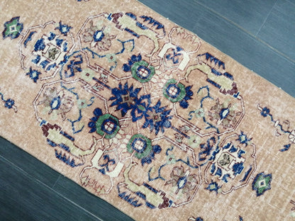 Oushak Runner Rug 2.5 x 10 Turkish Runner Rug Vintage Runner Rug Hallway Runner Rug Kitchen Runner Rug Wool Runner Rug Wool Oushak Rug