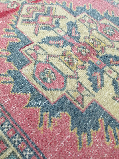 3x6 Rugs, Hand Made Rug, Oushak Rug, Rustic Rug, Boho Rug, Rug Runner, Muted Turkish Rug, Farmhouse Rug, Vintage Rug, Wool rug