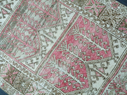 Antique OUSHAK RUG 10x5 TURKISH Oushak Rug Vintage Oushak Runner Rug 5x10 Vintage Runner Rug Wool Oushak Rug Hand Made Rugs Vintage Rug