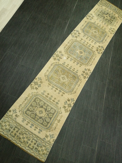 11.2 X 2.3 Oushak Runner Rug Turkish Runner Rug Vintage Runner Rug Hallway Runner Rug Kitchen Runner Rug Wool Runner Rug Wool Oushak Rug