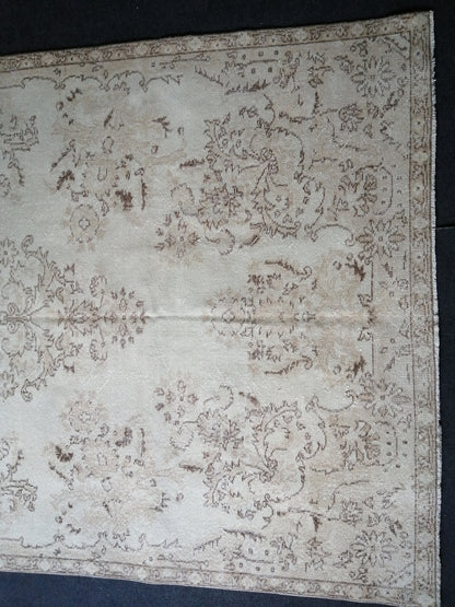 5.4 x 9 Turkish Rug, Oushak Rug, Oriental Rugs, Wool Hand Knotted Rug Runner Rugs, Runner Rug, Vintage Rug, Hand Made Rug  Oriental Rug