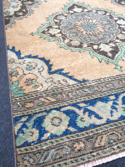 12.5 x 2.8 ft Oushak Runner Rug Turkish Runner Rug Vintage Runner Rug