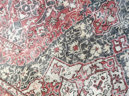 6.2 x 11 Persian RUG Oriental Rug Oushak Rug Vintage Oushak 6x11 Rug Vintage Quality Rug Wool Oushak Rug Hand Made Rug Vintage Turkish Rug