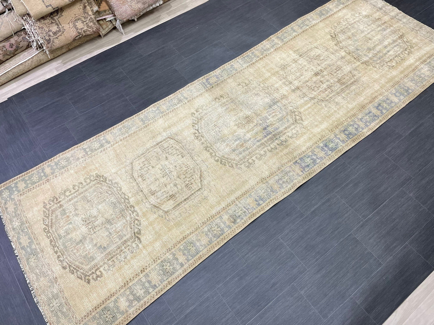 Distressed Runner Rug Turkish Runner Rug 4x12 Vintage Runner Rug Hallway Runner Rug Kitchen Runner Rug Wool Runner Rug Wool Rug