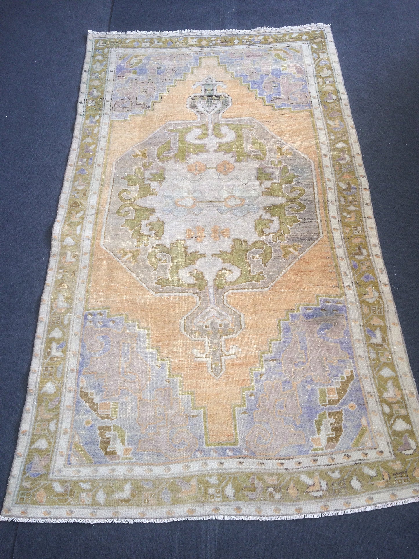 OUSHAK RUG TURKISH Oushak Rug Vintage Oushak Runner Rug Vintage Runner Rug Wool Oushak Rug Hand Made Rugs Vintage Turkish Rug