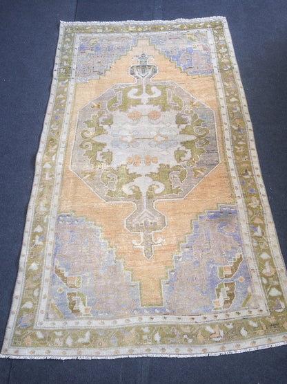 OUSHAK RUG TURKISH Oushak Rug Vintage Oushak Runner Rug Vintage Runner Rug Wool Oushak Rug Hand Made Rugs Vintage Turkish Rug