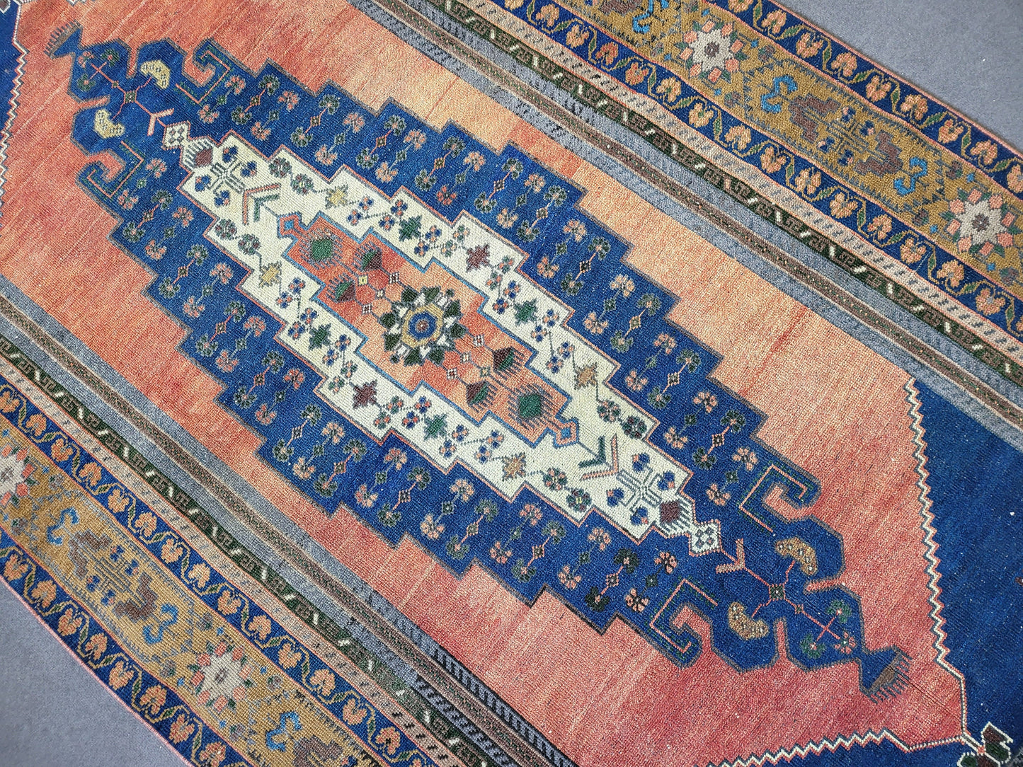 OUSHAK RUG, TURKISH 5.6 x 11 Rug, Vintage Oushak Rug, Vintage Persian Rug, Wool Hand Knotted Rug,  Handmade Rug, Vintage Turkish Rug