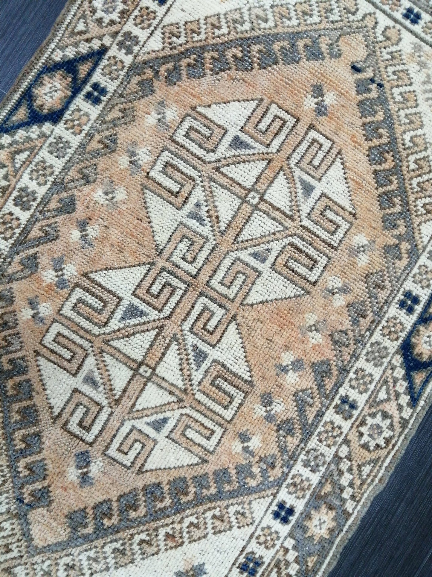 Small Turkish Rug 3.9 X 2.2 Mini Rug Small Area Rug Turkish Rug Oushak Rug Hand Made Rug Vintage Rug