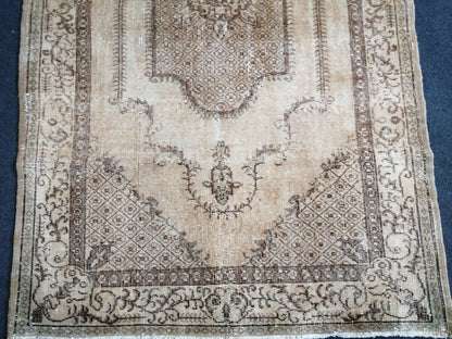 OUSHAK RUG Neutral Rugs TURKISH Oushak Rug Vintage Neutral Persian Rug Vintage Neutral Rug Wool Oushak Rug Hand Made Rug Vintage Turkish Rug
