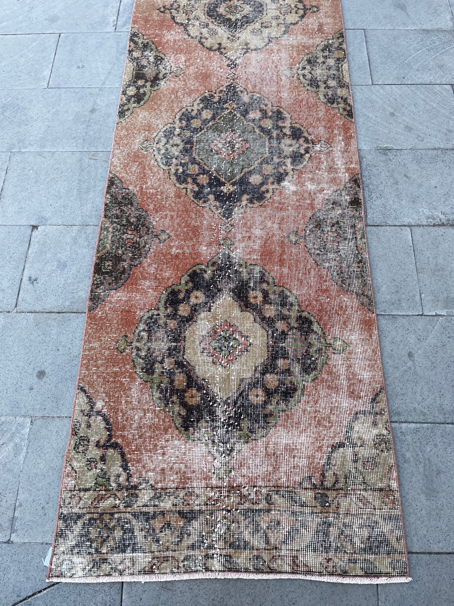 Distressed Vintage Runner Extra Long Turkish Runner 2.7 x 19.3 Stair Runner Rug Vintage Runner XL Oriental Runner Staircase Handmade Runner
