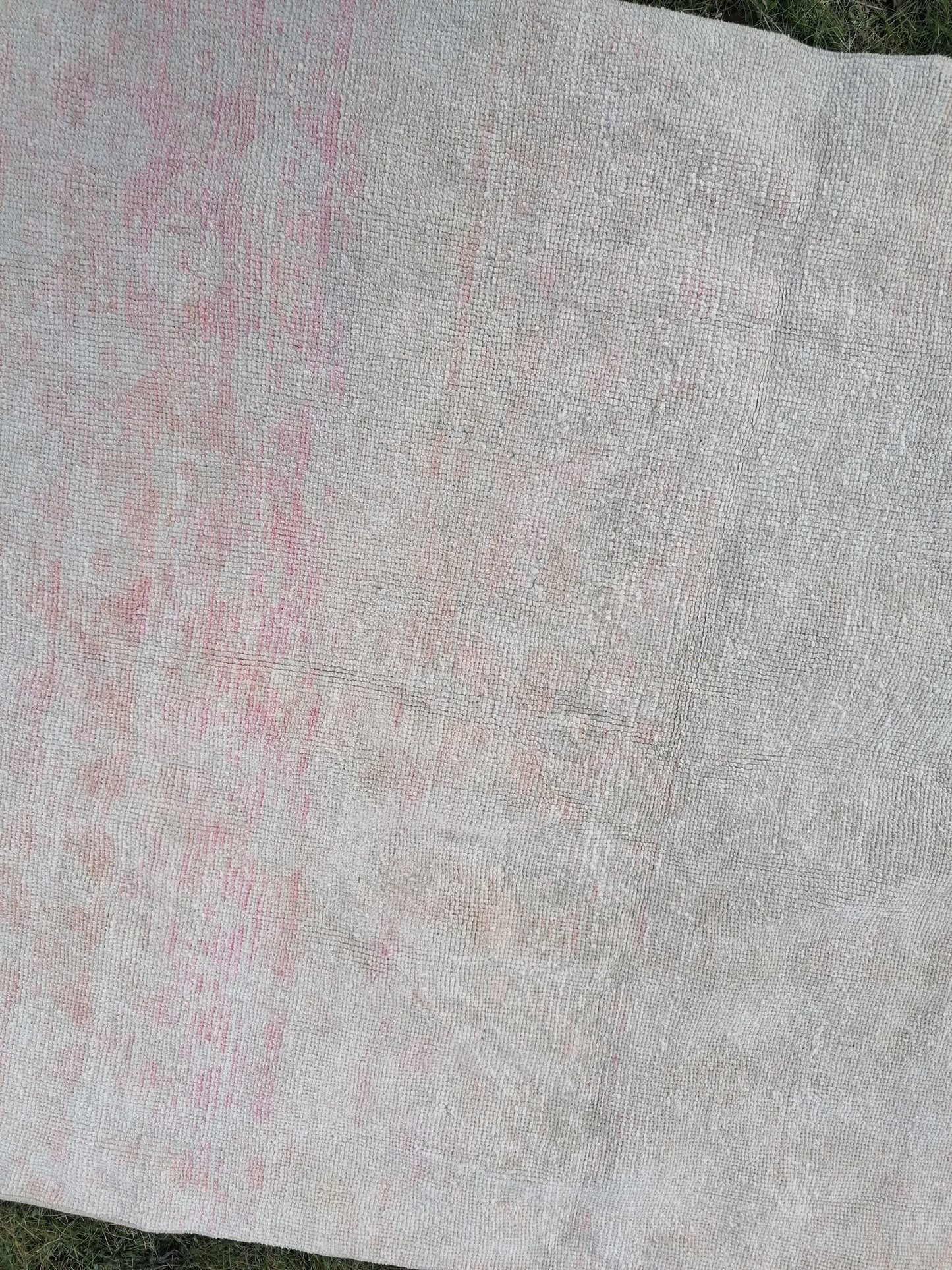 4.6 x 6.3 Turkish rug vintage wool rug turkish rug, vintage anatolian rug, oushak unique handmade rug