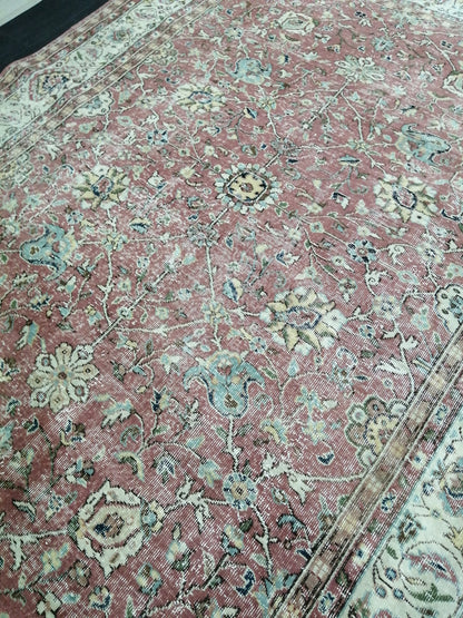 Hand Made Rug, 6.8 x 9 Oushak Rug, Rustic Rug, Bohemian Rug, Rug Runner, Turkish Rug, Farmhouse Rug, Vintage Rug, Wool rug