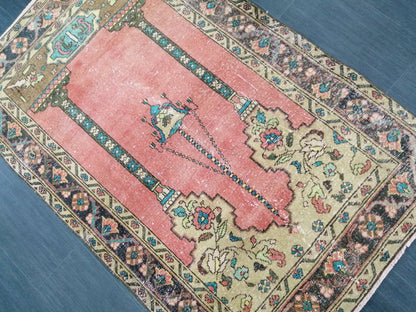 5.8 x 3.8 Rugs, Hand Made Rug, Oushak Rug, Rustic Rug, Bohemian Rug, Rug Runner, Turkish Rug, Farmhouse Rug, Vintage Rug, Wool rug