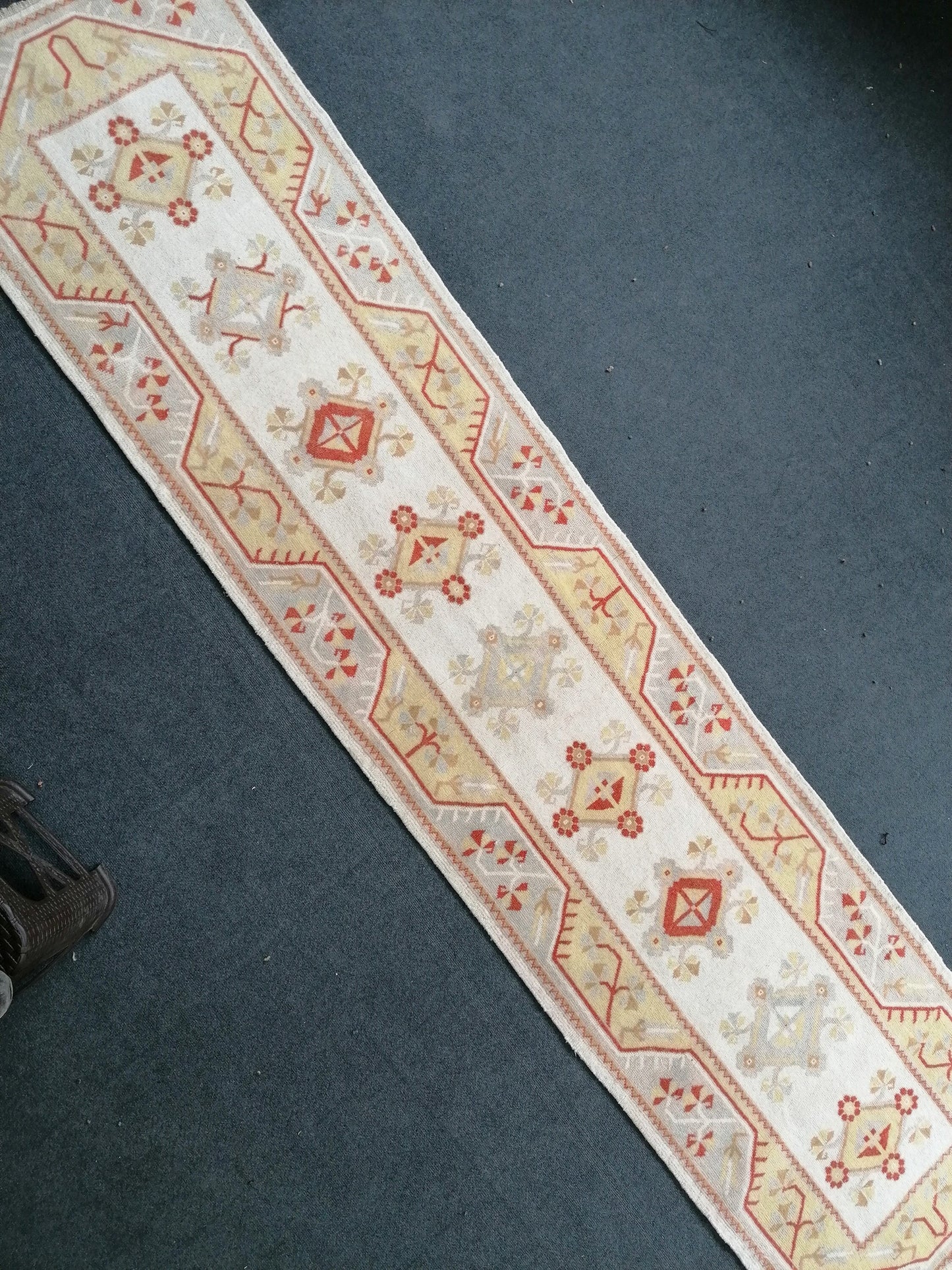 Turkish runner rug, 11'x2'8 runner rug, vintage turkish runer rug, rug, oushak vintage rug, kitchen runner rug,hallway runner rug