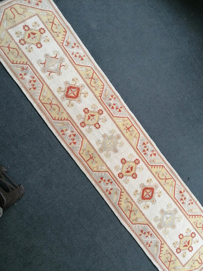 Turkish runner rug, 11'x2'8 runner rug, vintage turkish runer rug, rug, oushak vintage rug, kitchen runner rug,hallway runner rug