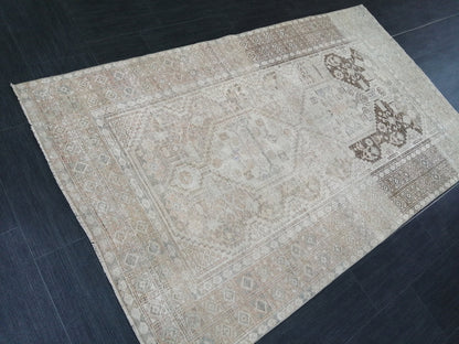 4x7 Muted Rugs, Hand Made Rug, Neutral Oushak Rug, Rustic Rug, Neutral Rug, Turkish Rug, Farmhouse Rug, Vintage Rug