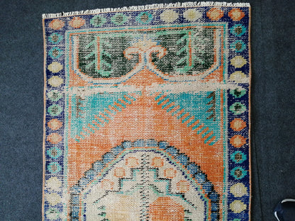 4.10 X 2.6 Mini Oushak Rug Small Area Rug Turkish Rug Oushak Rug Hand Made Rug Wool Vintage Rug