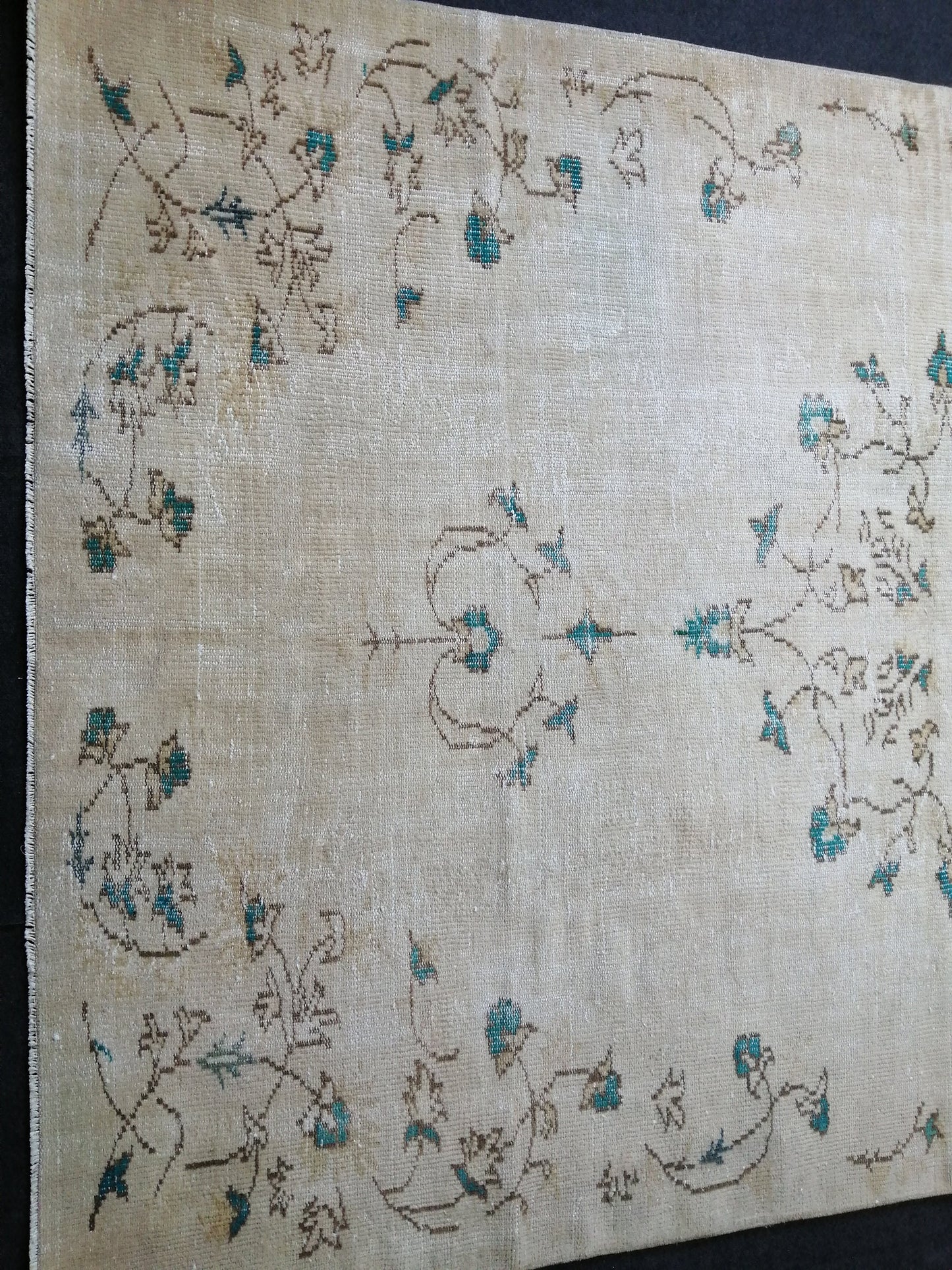 9.2 x 6 Vintage Rug TURKISH HAND MADE Rug Vintage Turkish Rug Oushak Rugs Muted Rug Turkish Oushak Rug, Vintage Oushak Rug 6x9 Wool Rug