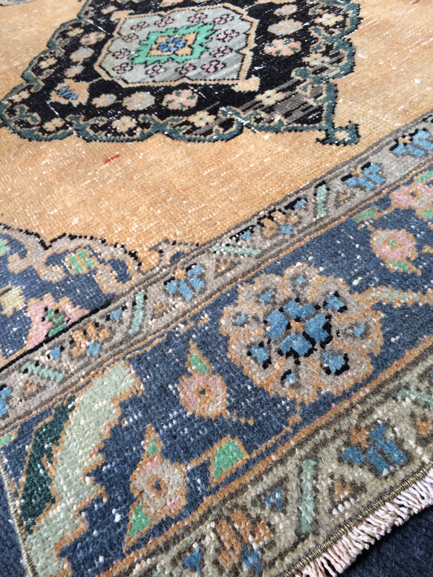 13 x 2.8 Oushak Runner Rug Turkish Runner Rug Vintage Runner Rug Hallway Runner Rug