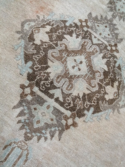 12.2 x 4.10 Oushak Runner Rug Turkish Runner Rug Vintage Runner Rug Muted Runner Rug Kitchen Runner Rug Wool Runner Rug Wool Oushak Rug