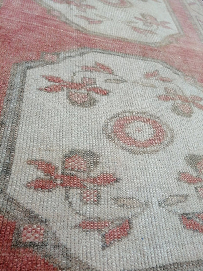 6x3 Oushak Runner Rug Turkish Runner Rug Vintage Runner Rug Hallway Runner Rug Kitchen Runner Rug Wool 3x6 Rug Wool Oushak Rug