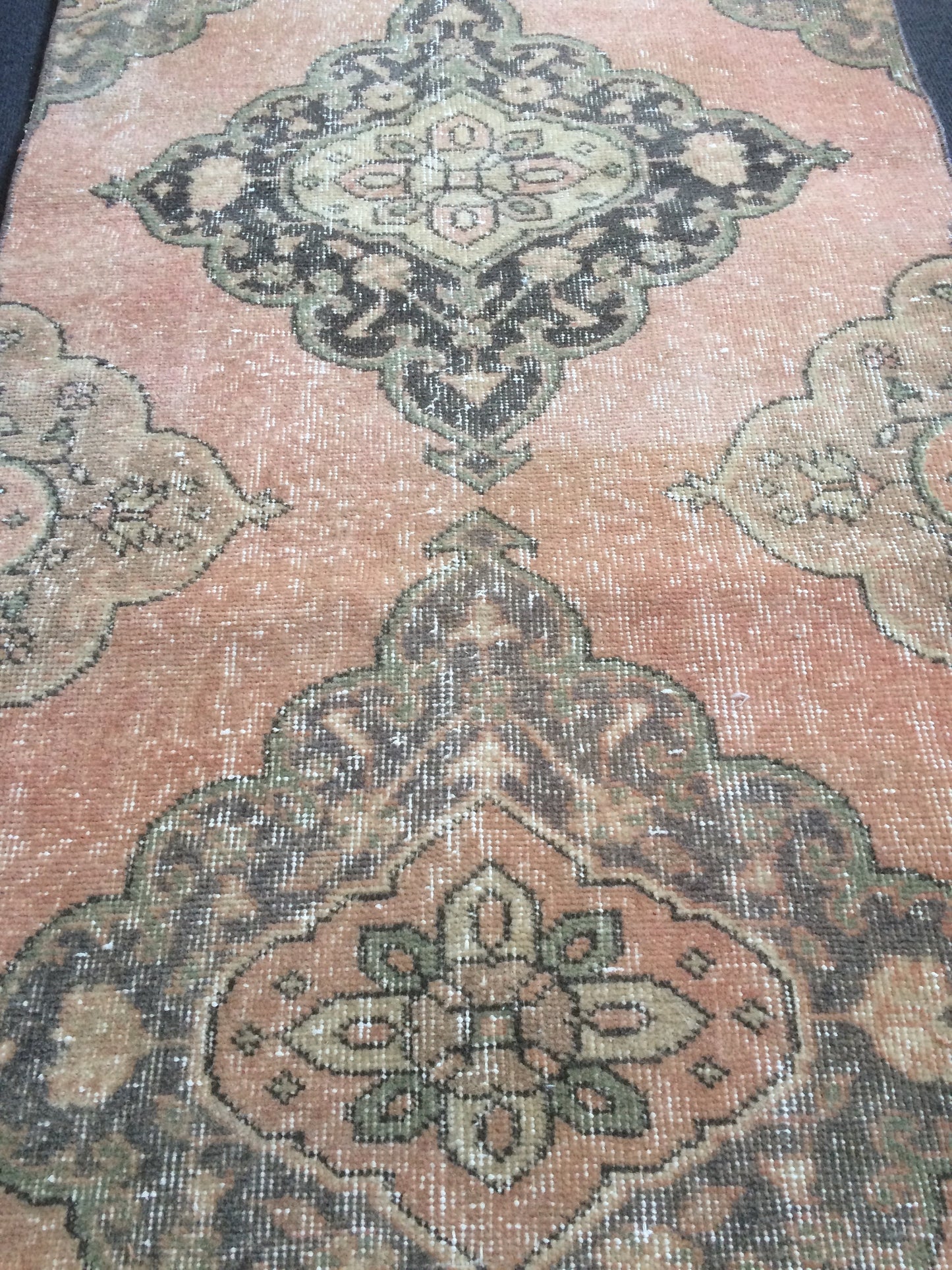 13 X 2.8 Turkish Runner Rug Vintage Runner Rug Oushak Runner Rug  Hallway Runner Rug Kitchen Runner Rug Wool Runner Rug Wool Oushak Rug