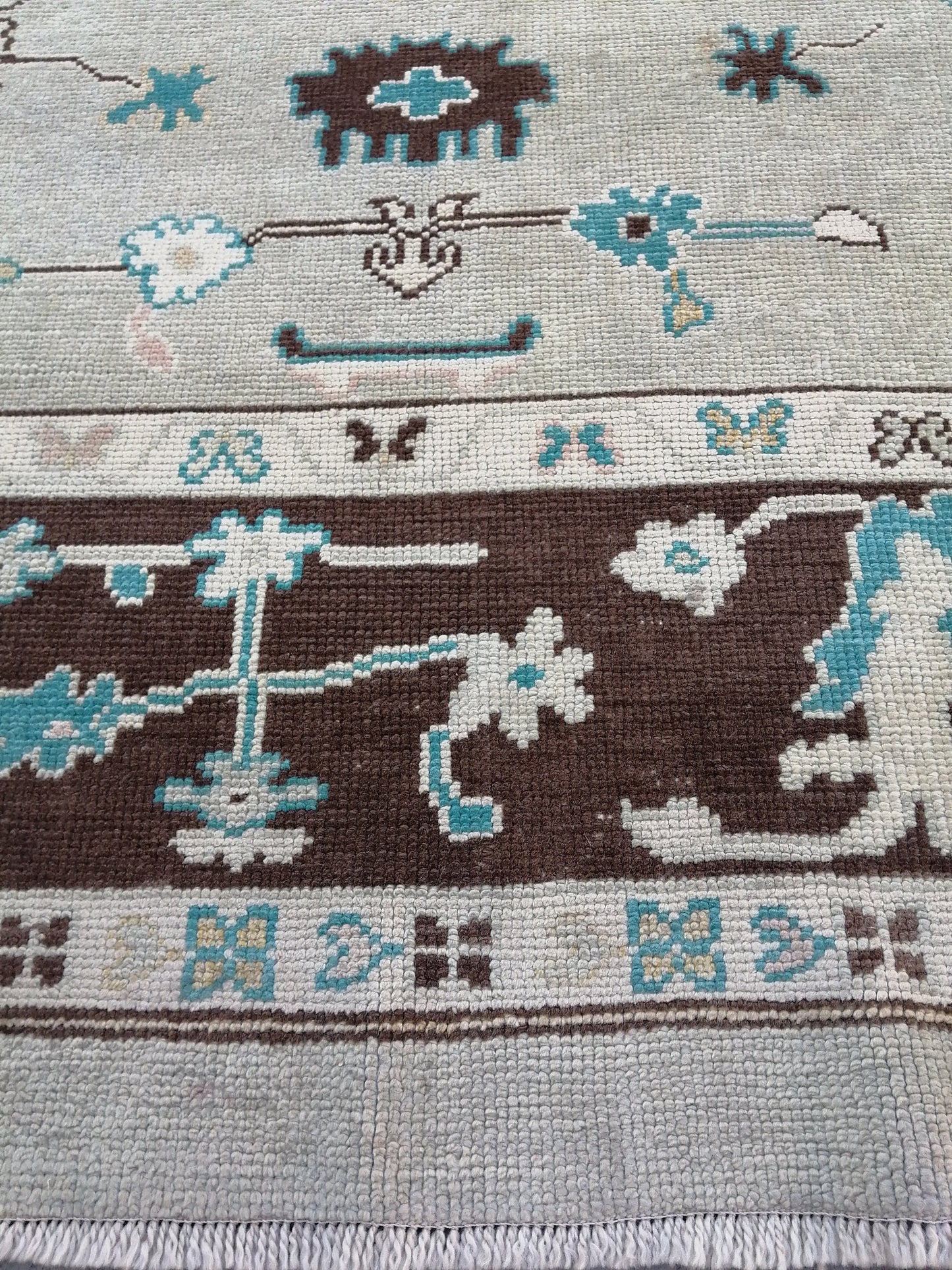 11.4 X 8.9 OUSHAK RUG, TURKISH Oushak Rug, Vintage Oushak  Rug, Rug,Wool 9x11 Oushak Rug Hand Made Rugs, Made In Turkey Oushak Rug 9x12 8x11