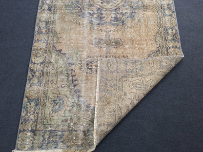 Vintage  Rug Turkish  Rug, Bohemian Rug, Oushak Rug, Living Room Rug, Oushak  Rugs, Hand Made Rug,  Earth Tones  Rug, eclectic rug,