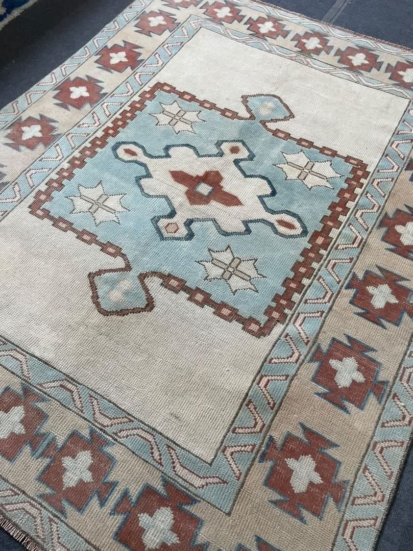 5 x 6 Large turkish oushak rug - living room rug, handmade rug