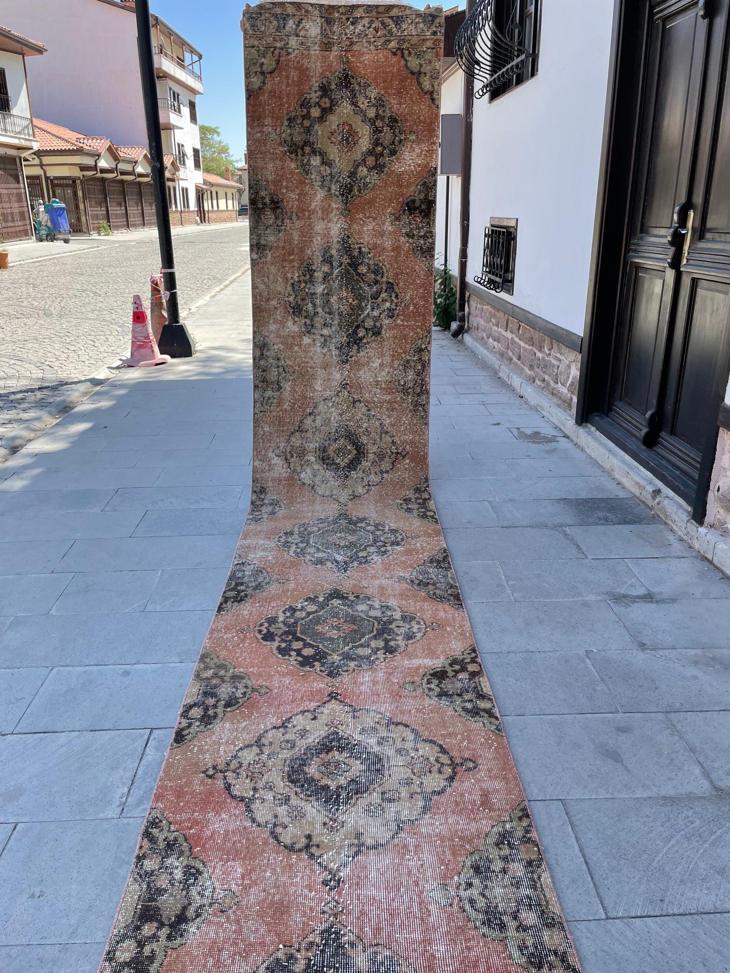 Distressed Vintage Runner Extra Long Turkish Runner 2.7 x 19.3 Stair Runner Rug Vintage Runner XL Oriental Runner Staircase Handmade Runner