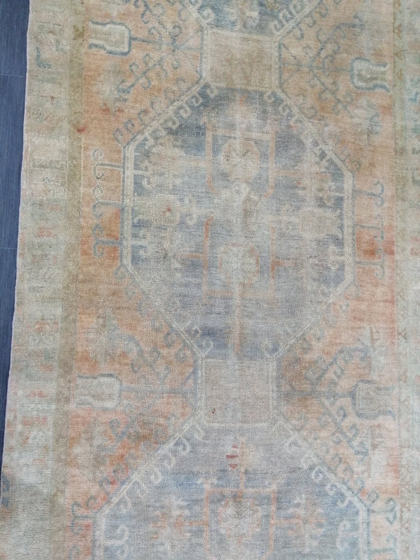 4.3 x 11.9 Faded Oushak Runner Rug Turkish Runner Rug Vintage Runner Rug Hallway Runner Rug Kitchen Runner Rug Wool Runner Rug Wool Oushak