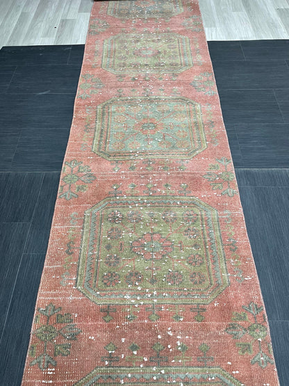 Staircase Runner Rug 2.3 x 19 Extra Long Wool TURKISH Runner Rug Vintage Runner Rug Oriental Runner Rug Staircase Runner Hand Knotted Runner