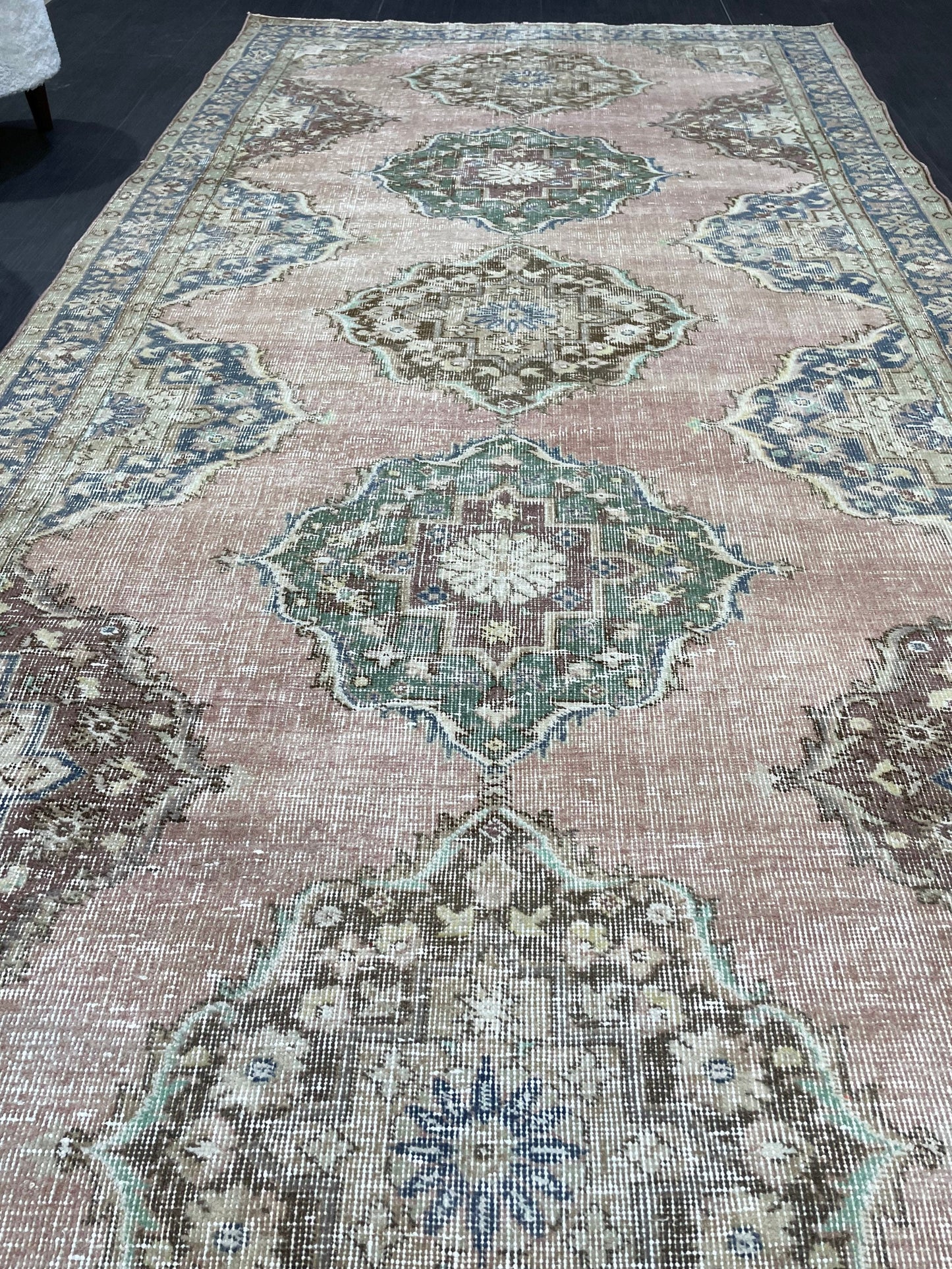 Vintage Runner Rug, Hand Knotted Runner 5 x 10.6 Rug, Turkish Runner Rug, Vintage Runner Rug,distressed Runner Rug,Quality Kitchen Runner