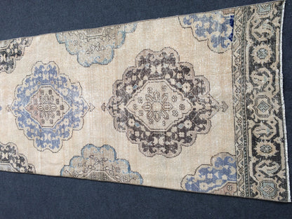 12.6 x 2.9 Oushak Runner Rug Turkish Runner Rug Vintage Runner Rug Hallway Runner Rug Kitchen Runner Rug Wool Runner Rug Wool Persian Runner