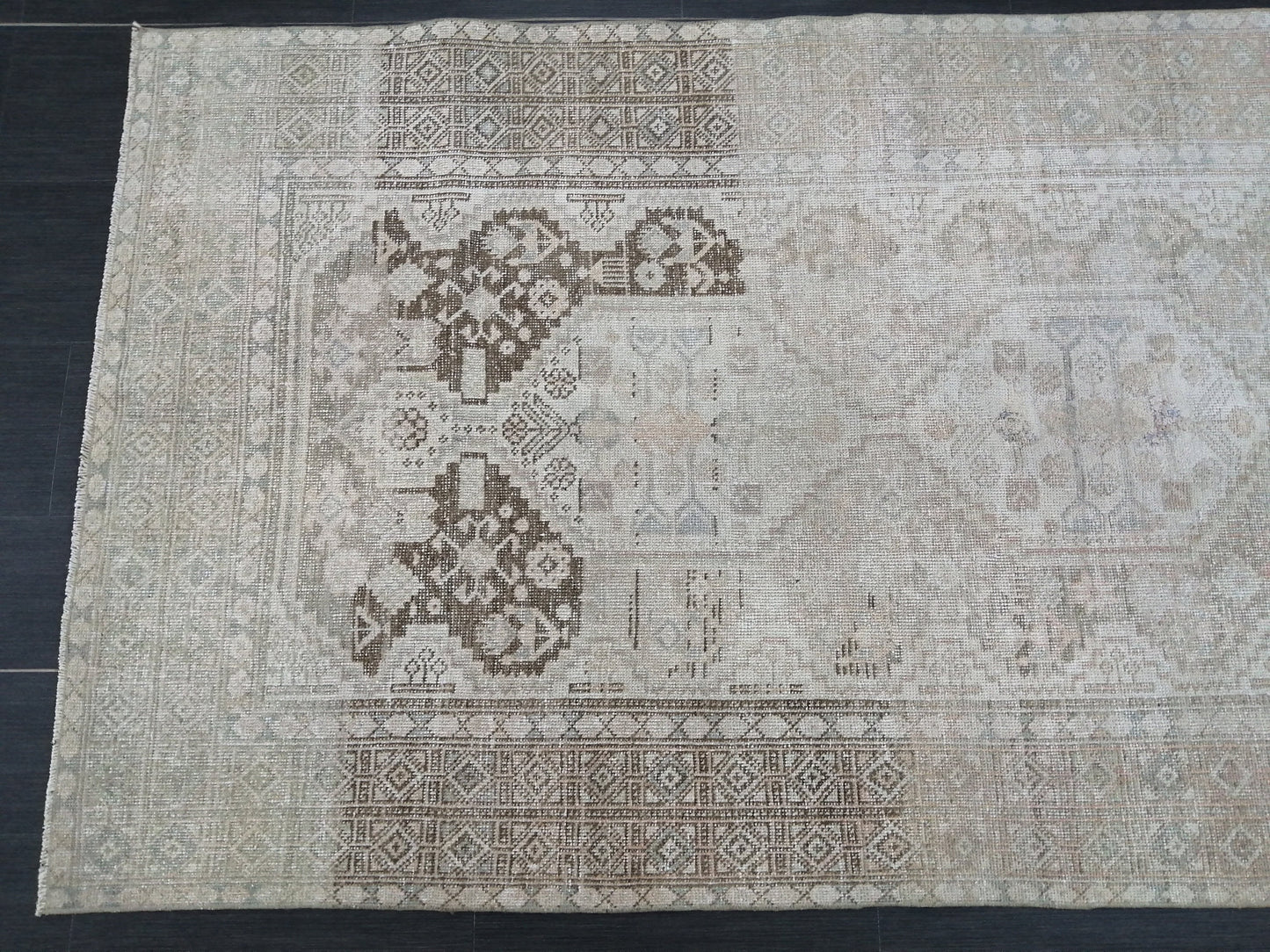 4x7 Muted Rugs, Hand Made Rug, Neutral Oushak Rug, Rustic Rug, Neutral Rug, Turkish Rug, Farmhouse Rug, Vintage Rug