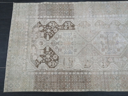 4x7 Muted Rugs, Hand Made Rug, Neutral Oushak Rug, Rustic Rug, Neutral Rug, Turkish Rug, Farmhouse Rug, Vintage Rug